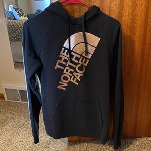 North Face pull over sweatshirt hoodie rose gold